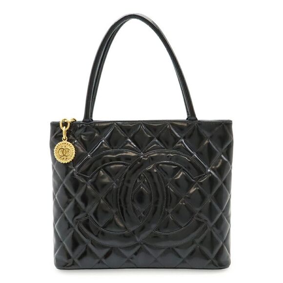 Chanel Patent Matelasse Coco Mark Tote Bag - Picture 1 of 9